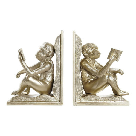 Serre-Livres en Résine Champagne Design Colonial - DKD Home Decor
