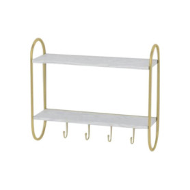 Porte-Manteau Mural Glam en Métal et MDF - DKD Home Decor