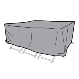 Housse de Protection pour Table de Jardin DKD Home Decor - Noir Aluminium