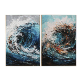 Tableau Décoratif Mer et Océan Home ESPRIT - 80 x 120 cm (2 unités)