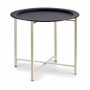 Table d'appoint ronde en métal blanc - Gift Decor