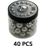 Aluminum Balls .68 Cal. Solid Resuable Paintballs Powerballs for Target Practice, Training and Defense Pistols in 68 Caliber (40