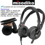 Misodiko Kit de Housse de Coussin de Rechange pour Casque Sennheiser HD25, HD25-1 II - Cuir Noir