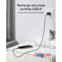 Câble USB-C Tressé Anker 240W 1,8m - Charge Rapide pour iPhone et MacBook 28,26 €