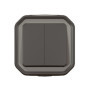 Interrupteur étanche double 10A anthracite Plexo Legrand 25,27 €