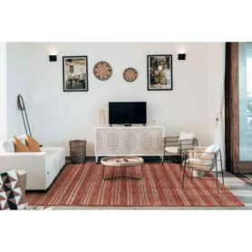 Tapis en Jute et Laine Olivia - Rouge Naturel, Tissé à la Main, 80x150cm 108,47 €
