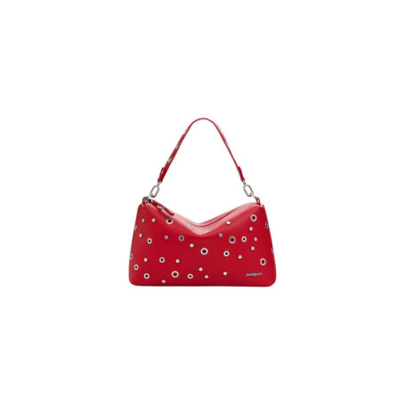 Sac à main semi-circulaire Desigual Rebel Bergamo Rouge