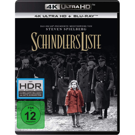 Schindler's List - Édition Remasterisée 4K Ultra HD avec Blu-Ray Bonus 36,08 €