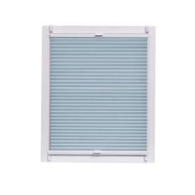 Store Plissé Nid d'Abeille Sunlines - Lumière du Jour, Bleu, 125x150 cm