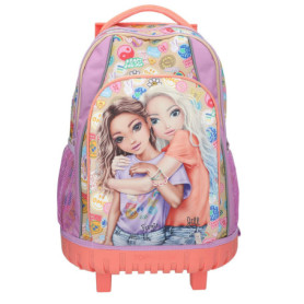 Sac à dos scolaire Trolley Depesche TOPModel Girl Power - Violet et Beige