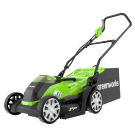 Tondeuse à Gazon Sans Fil Greenworks G40LM35 pour Pelouses jusqu'à 400m²