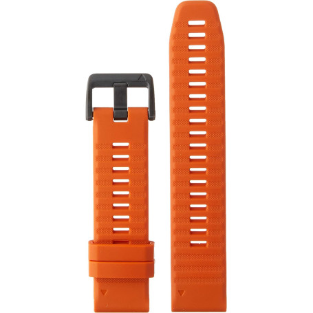 Bracelet Silicone Orange QuickFit pour Montres Garmin Fenix 6 et 5 Plus