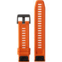 Bracelet Silicone Orange QuickFit pour Montres Garmin Fenix 6 et 5 Plus