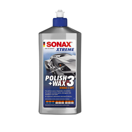 SONAX XTREME Polish + Wax 3 Hybrid NPT - Polissage et Cire pour Peintures Mates 500 ml