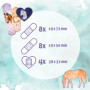 Lot de 20 pansements enfants chevaux - Élastiques et pratiques
