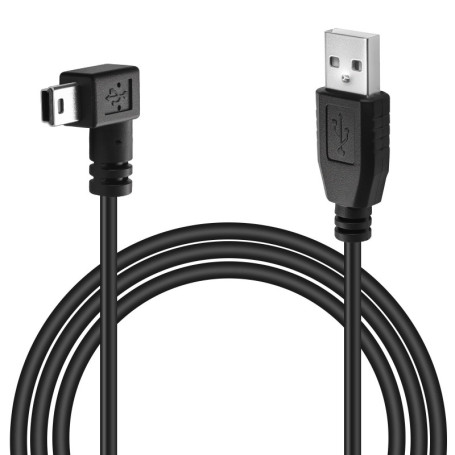 Câble USB A vers Mini USB Coudé 90° - 3m pour Caméras et GPS