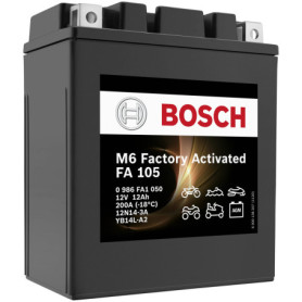 Batterie Moto AGM Bosch FA105 - 12V 210A 12Ah pour Motos et Scooters