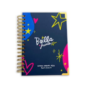 Agenda Scolaire 2025/2026 A5 avec Autocollants et Illustrations - Pedrita Parker