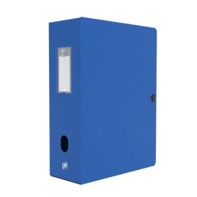 Boîte de Rangement Oxford Memphis 24x32cm Bleu avec Bouton Pression