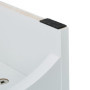 Armoire de Niche Relaxdays avec Tiroirs et Étagères - Blanc Moderne