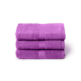 Caleffi Ensemble de 3 Grandes Serviettes de Bain en Coton Doux - 55 x 105 cm