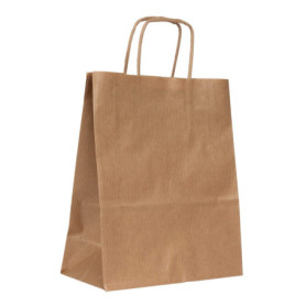 Sacs Cadeaux en Papier Kraft Apli - Lot de 50, 18x8x21 cm, Brun