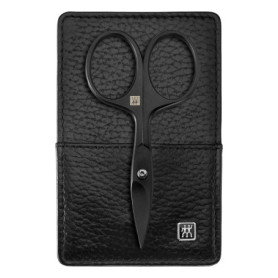 ZWILLING Kit de Manucure Premium en Cuir Noir - 3 Pièces pour Voyage