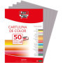 Lot de 50 Feuilles de Papier Cartonné A3 Gris Foncé 180g - FIXO
