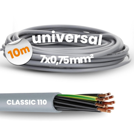 Câble d'alimentation Lapp Ölflex Classic 110 - 10m, 7 fils, PVC