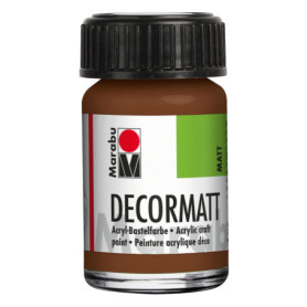 Peinture Acrylique Marron Intense Marabu - 15ml
