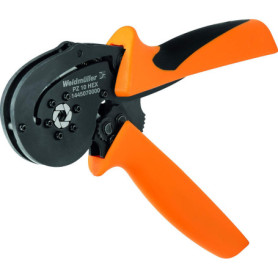 Pince à sertir Weidmüller PZ 10 HEX - Noir et Orange
