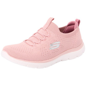 Baskets Skechers Femme Summits Top Player - Rose Knit et Mauve