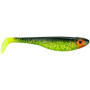 Leurre Souple Abu Garcia McPrey 12cm - Pêche au Prédateur Noir Chartreuse