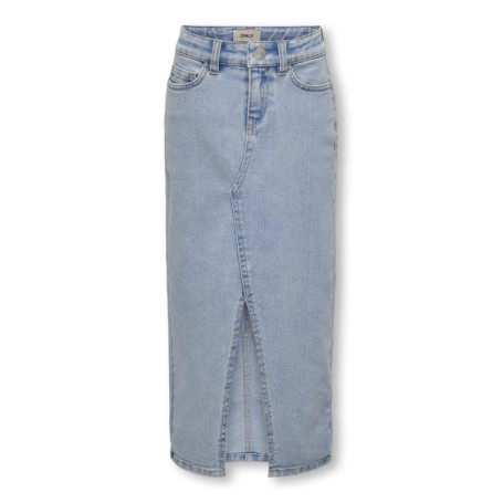 Jupe Midi Fille KIDS ONLY en Denim avec Fente Latérale