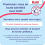 Laisse Double HALTI Rouge - Laisse Éducative Réglable pour Chien avec Coutures Réfléchissantes