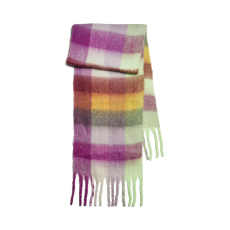 Écharpe Longue Multicolore Festival Fuchsia - PIECES