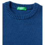 Pull-over en laine mélangée United Colors of Benetton - Bleu