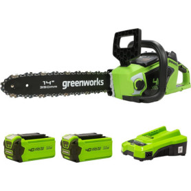 Tronçonneuse à Batterie Greenworks 40V 14 Pouces avec Moteur Sans Balais