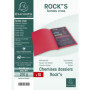 Paquet de 10 Chemises Rigides ROCK'S Rouge - Exacompta A4
