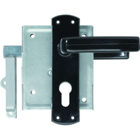 Serrure à visser ABUS Cylindre profilé ASS HF PZ - Argenté et Noir