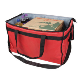 Sac Isotherme Rouge Vogue pour Livraison de Nourriture