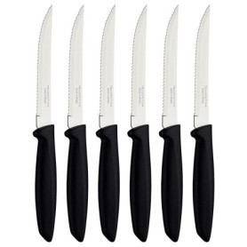 Tramontina Lot de 6 Couteaux à Fruits et Tomates - Noir