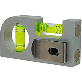 Niveau à bulle magnétique UMEI en aluminium portable - Vert et argent