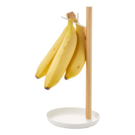 Porte-bananes élégant Yamazaki Tosca en acier et bois