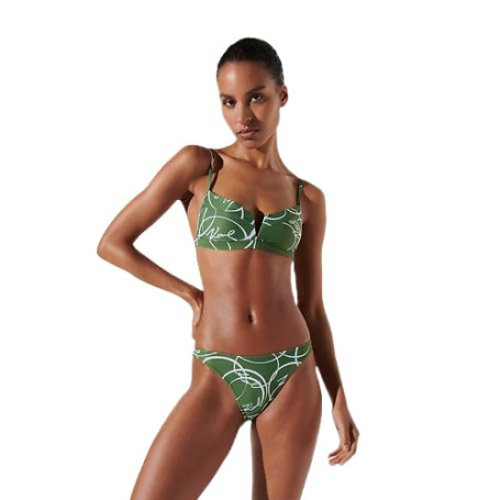 Bas de Bikini Brésilien Noir Karl Lagerfeld pour Femme - Taille XL