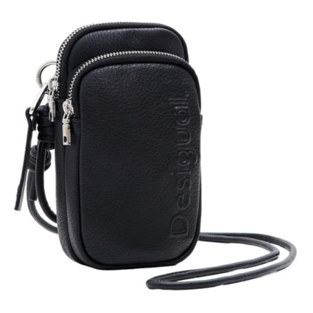 Portefeuille bi-Pliable Noir pour Femme - Desigual