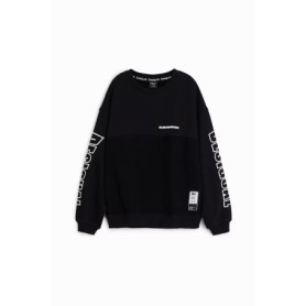 Pull-over Garçon en Coton Noir Desigual