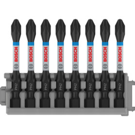 Pack de 8 Embouts de Vissage Cruciformes Bosch Impact Control 50 mm