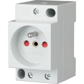 Prise Modulaire Schuko EATON 16A 250V - Raccordement à Vis - Blanc