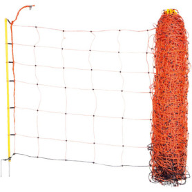 Filet à Moutons Kerbl Hobbyfarming 50m - Orange, 90cm de Hauteur